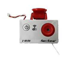 Z-10 Silver/Red WIFI Camera – Rectangular-shaped Style